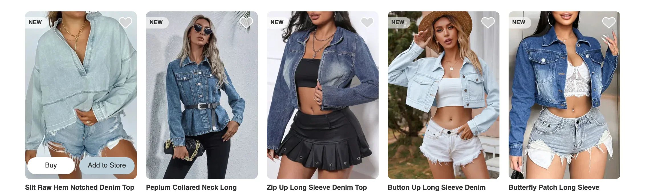 Denim Tops & Jackets - Trending Chic