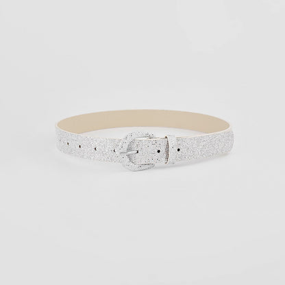 Sequin PU Leather Belt