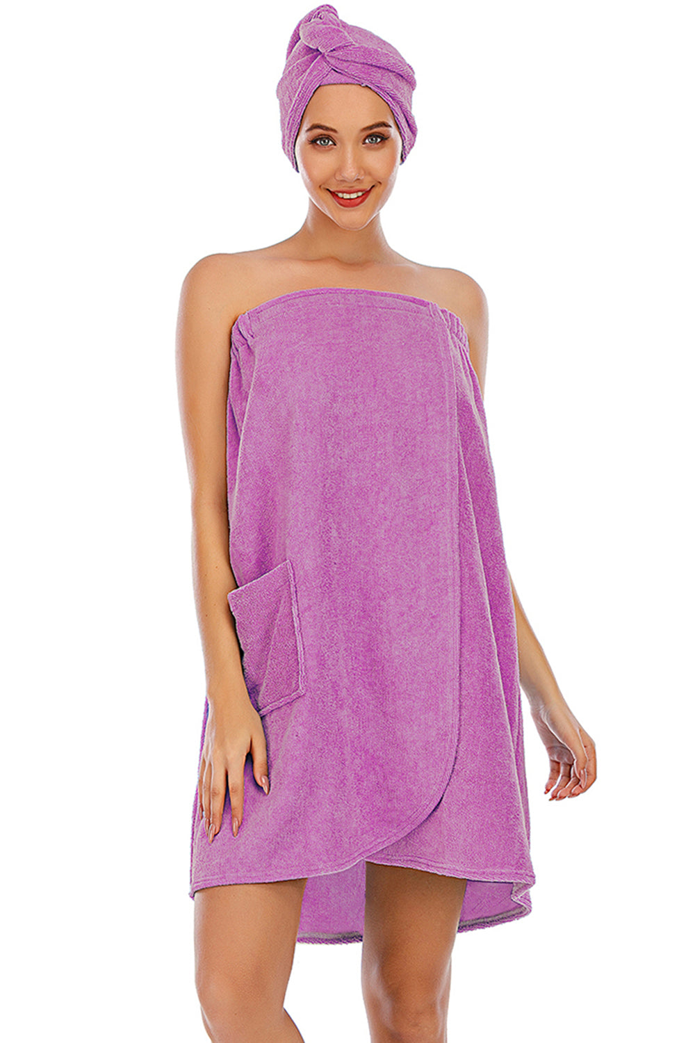 Strapless Robe with pocket