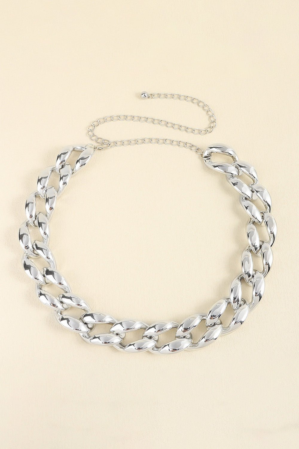 1.2&quot; Width Acrylic Curb Chain Belt | Trending Chic NZ