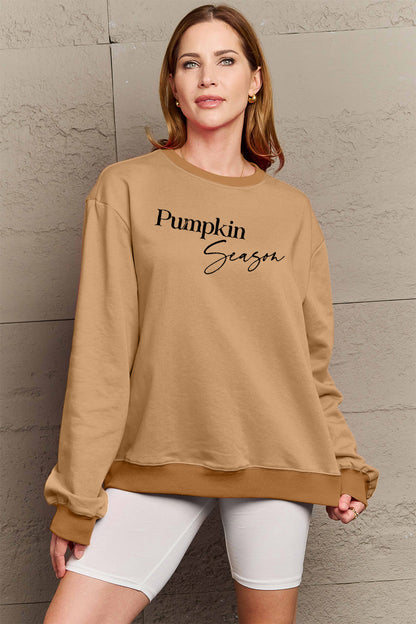 Simply Love Full Size PUMPKIN SEASON Graphic Sweatshirt