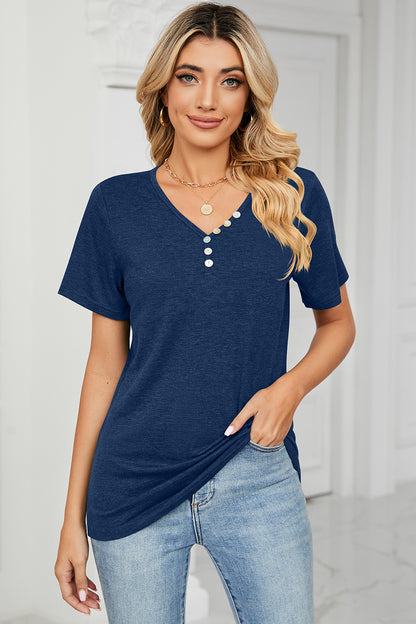 V-Neck Short Sleeve T-Shirt