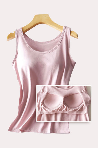 Round Neck Tank with Bra