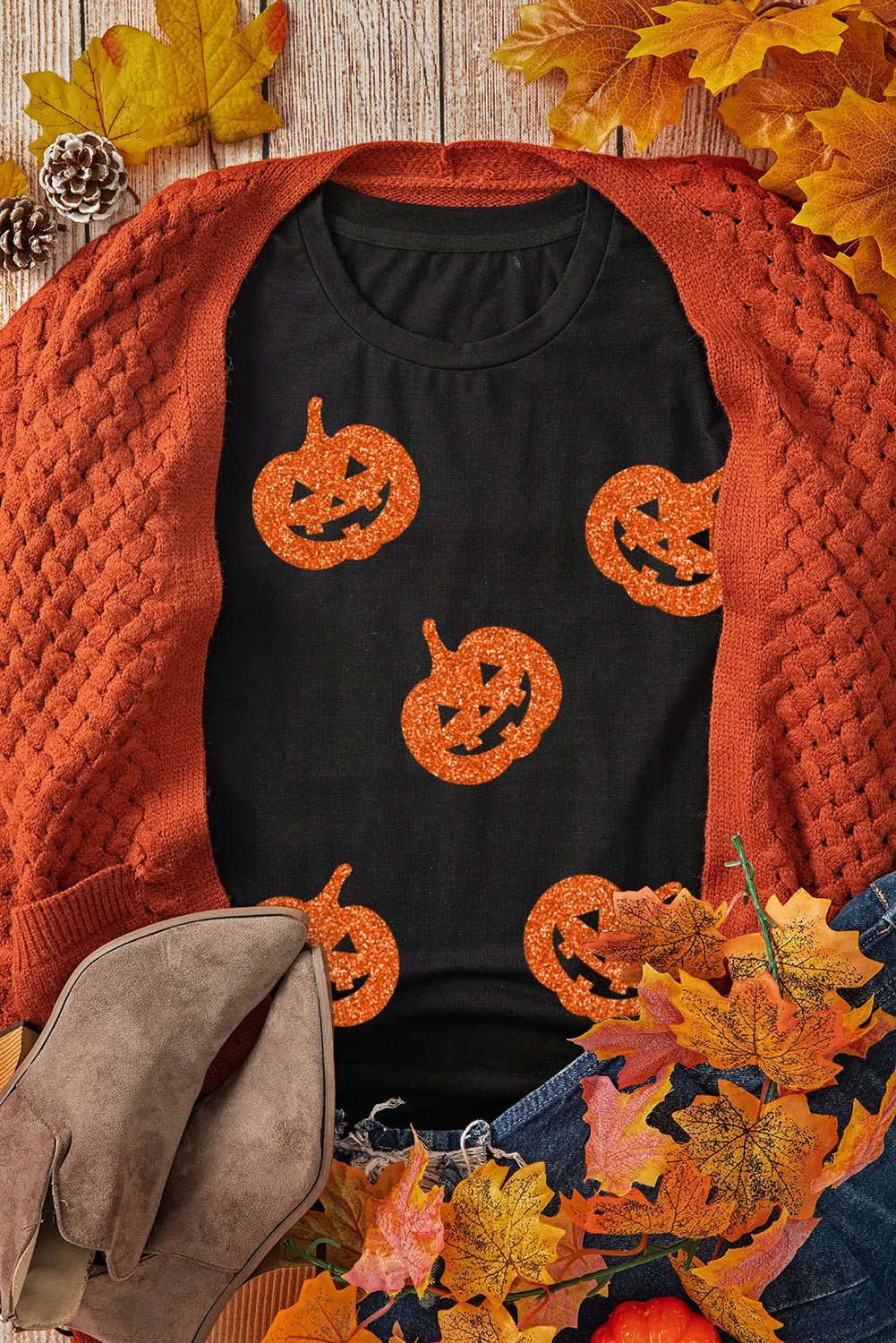 Full Size Glitter Jack-O&