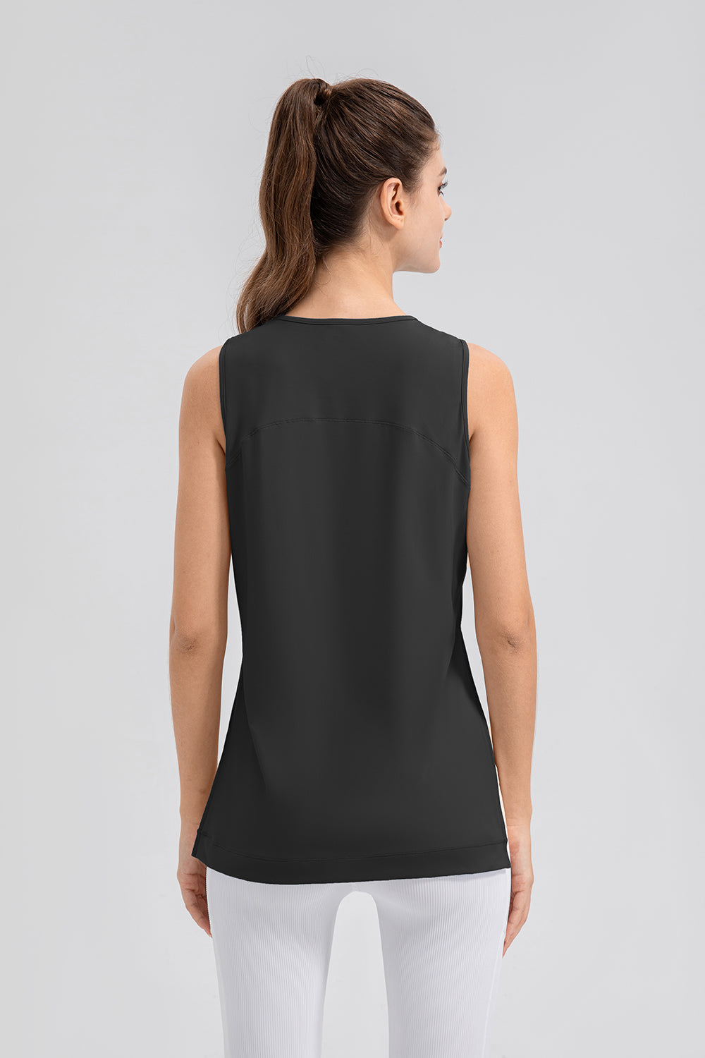 Slit Round Neck Tank