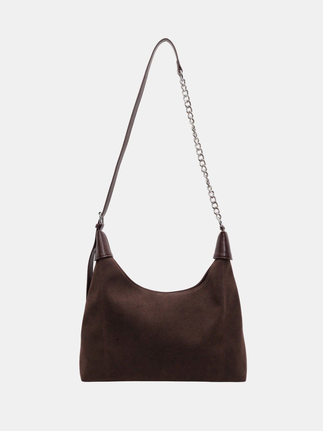 Suede Adjustable Strap Shoulder Bag