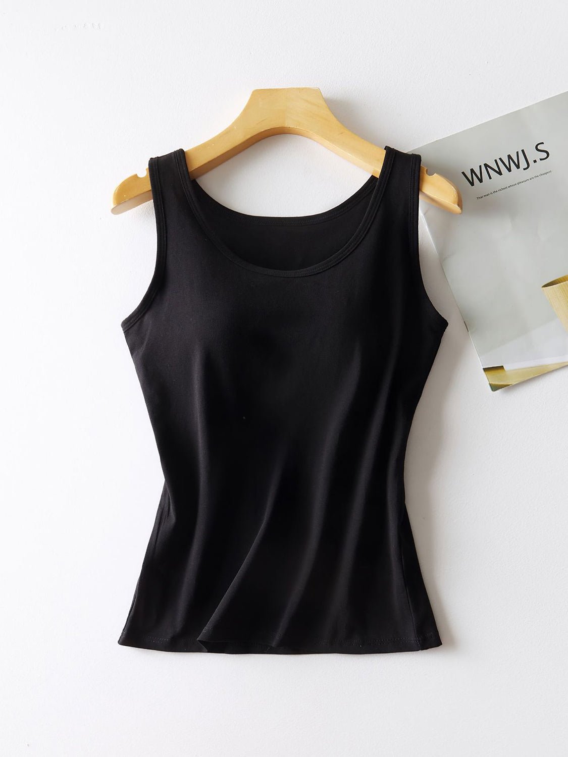 Round Neck Tank with Bra