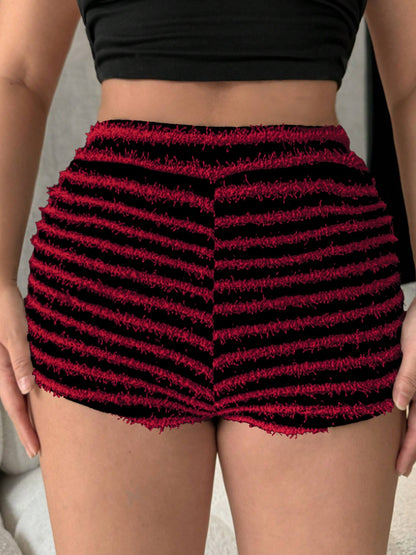 Striped High Waist Shorts