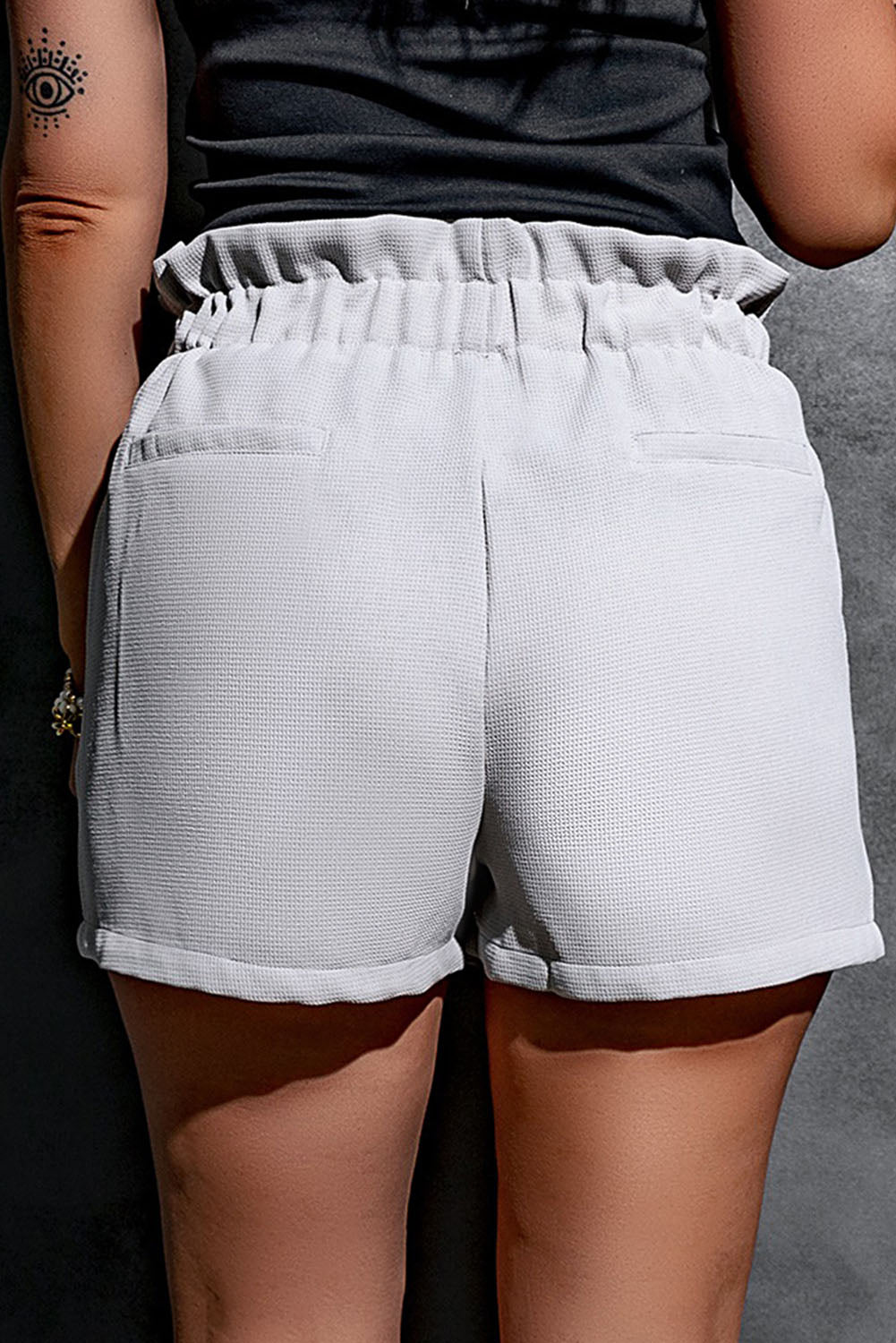 Paperbag Shorts with Pockets