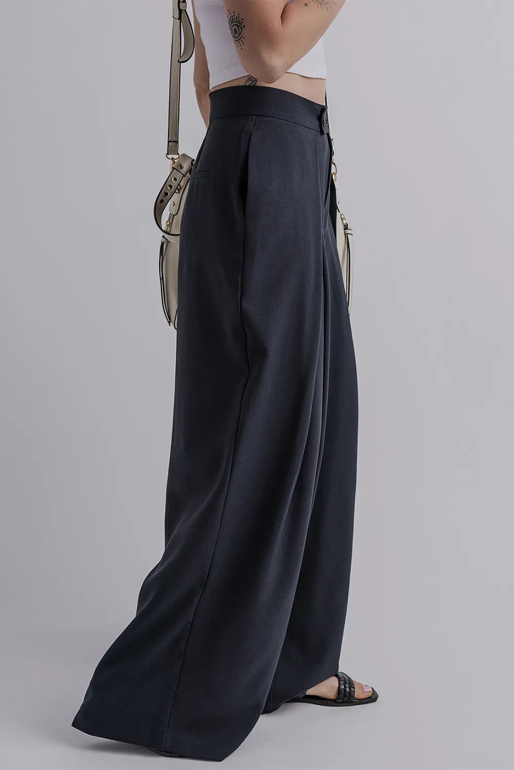 Wide Leg Pants with Pockets