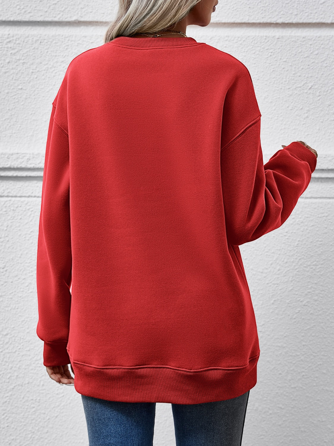 MERRY CHRISTMAS Dropped Shoulder Sweatshirt