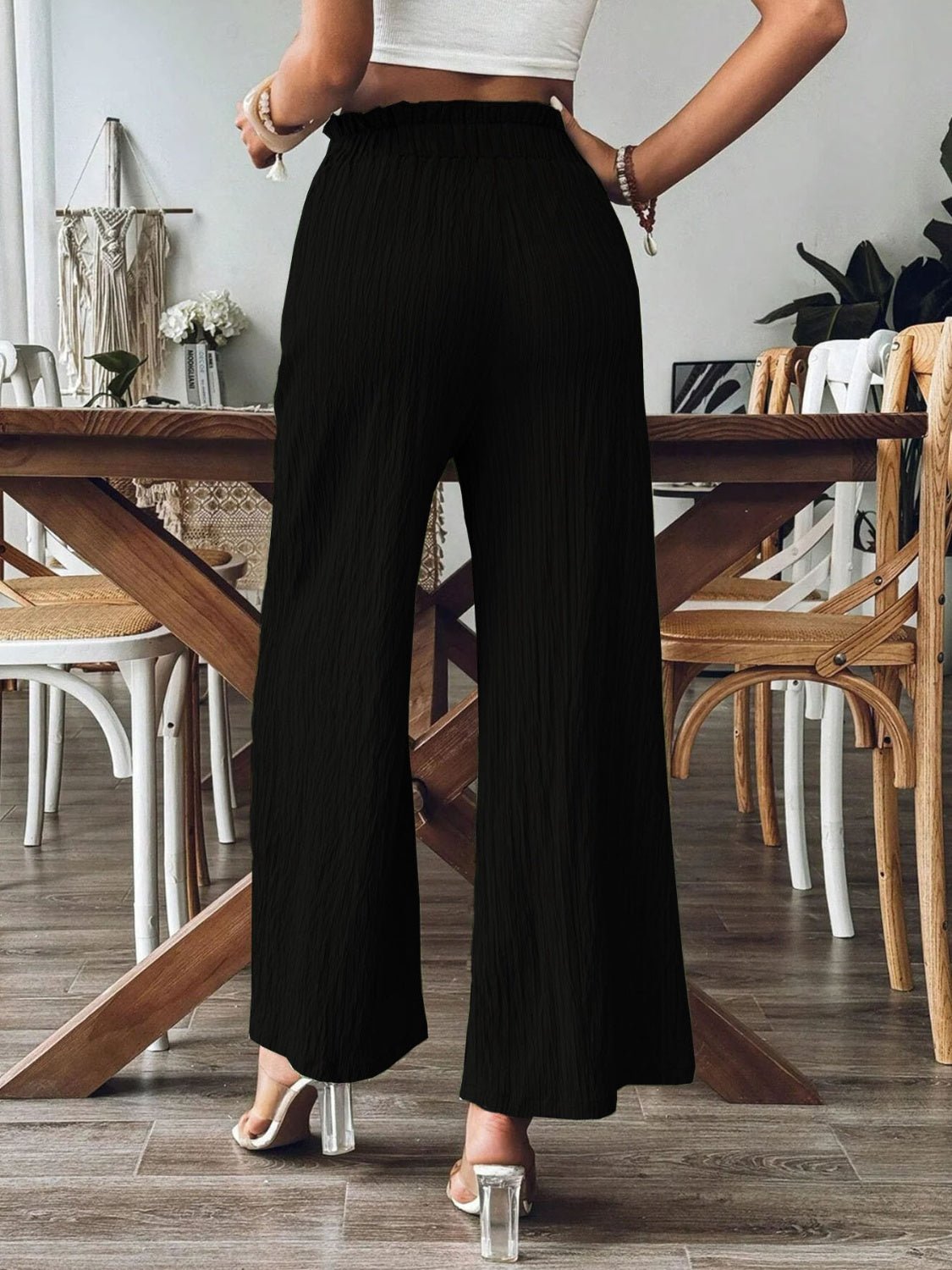 Frill Wide Leg Pants