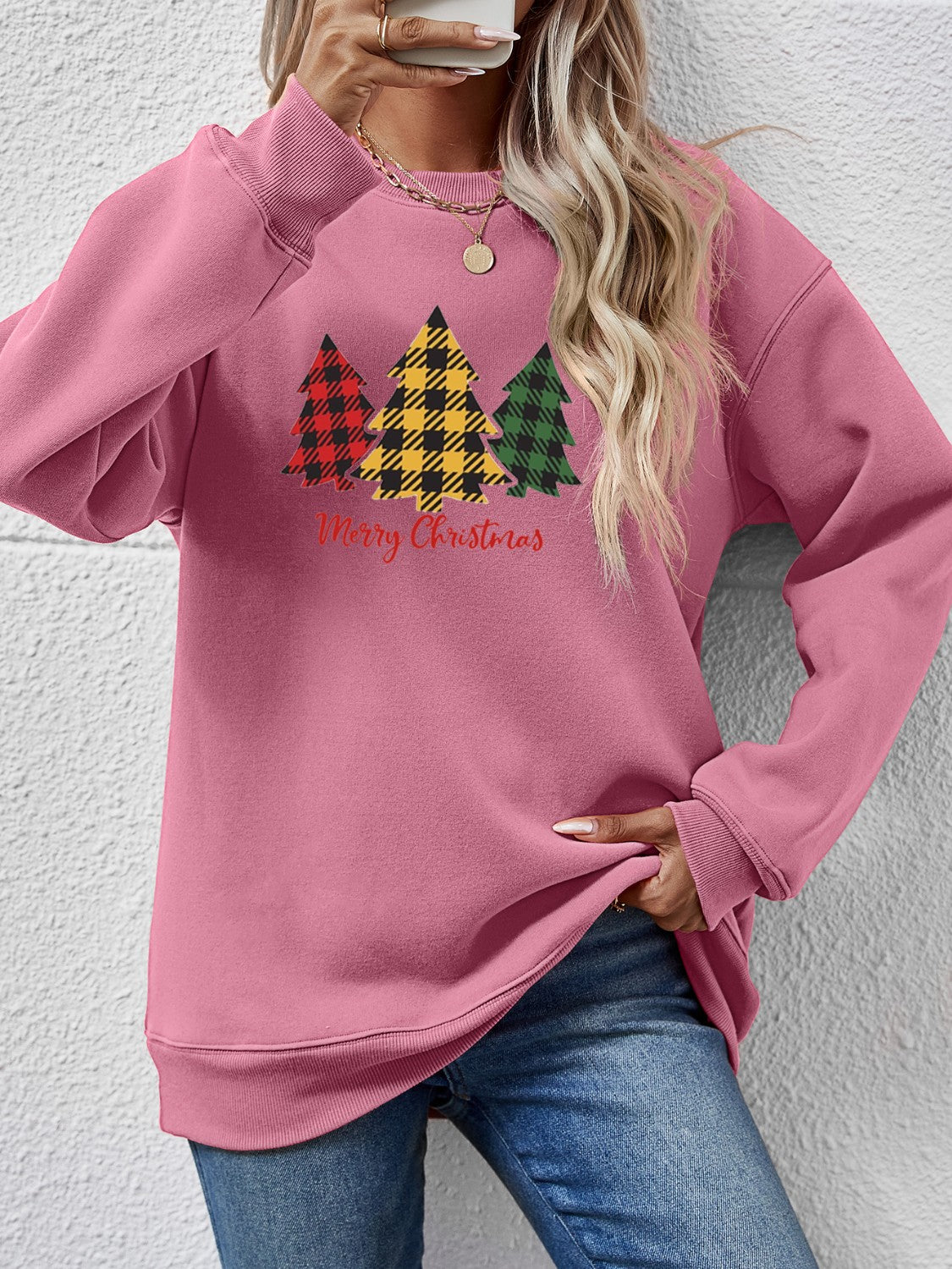 MERRY CHRISTMAS Dropped Shoulder Sweatshirt