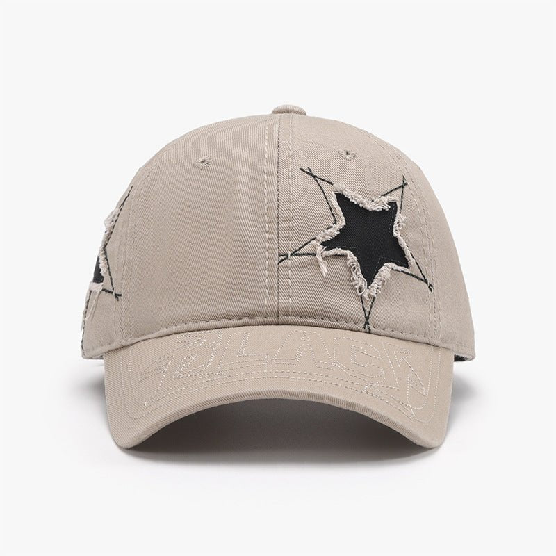 Adjustable Star Raw Hem Cap | Trending Chic NZ