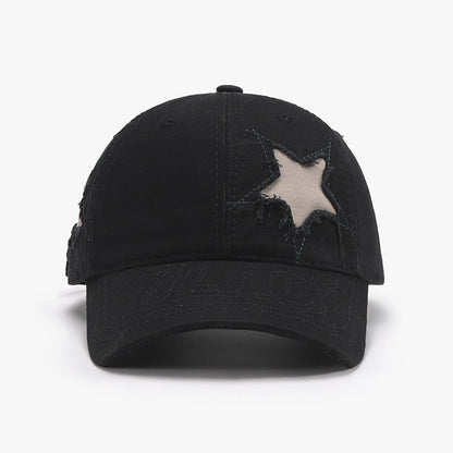 Adjustable Star Raw Hem Cap | Trending Chic NZ