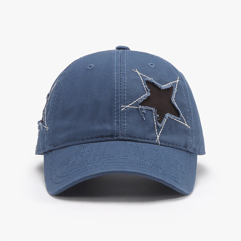 Adjustable Star Raw Hem Cap | Trending Chic NZ