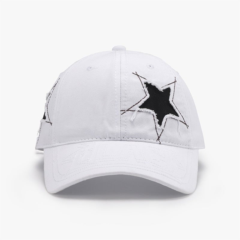 Adjustable Star Raw Hem Cap | Trending Chic NZ