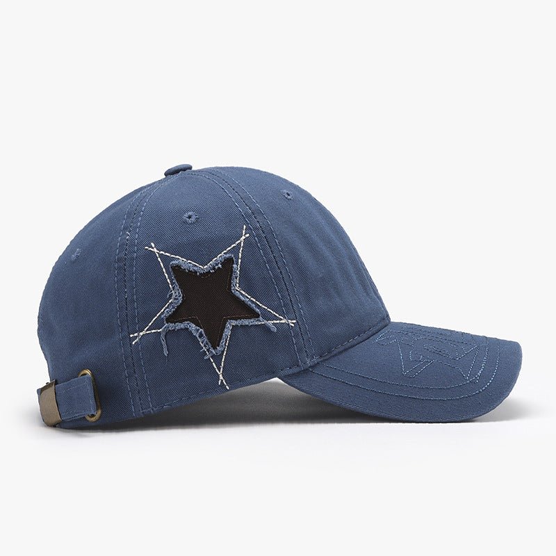 Adjustable Star Raw Hem Cap | Trending Chic NZ