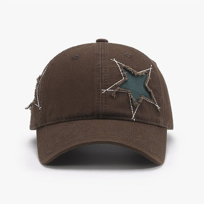 Adjustable Star Raw Hem Cap | Trending Chic NZ