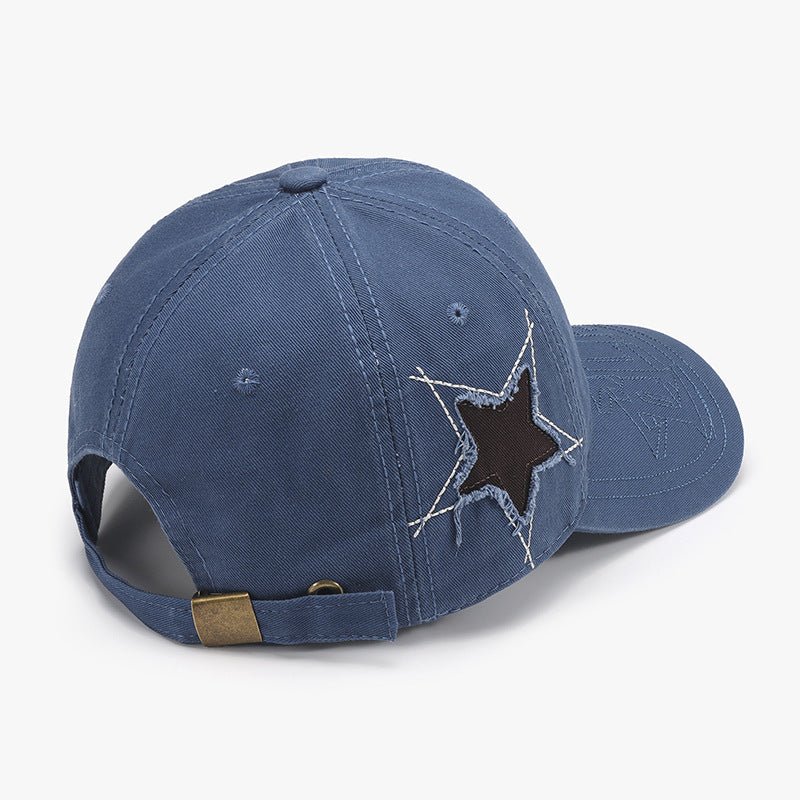 Adjustable Star Raw Hem Cap | Trending Chic NZ