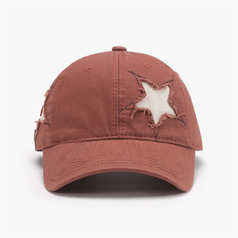 Adjustable Star Raw Hem Cap | Trending Chic NZ