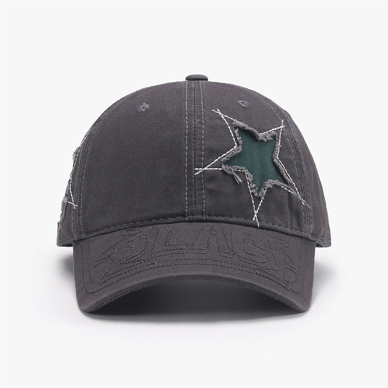 Adjustable Star Raw Hem Cap | Trending Chic NZ