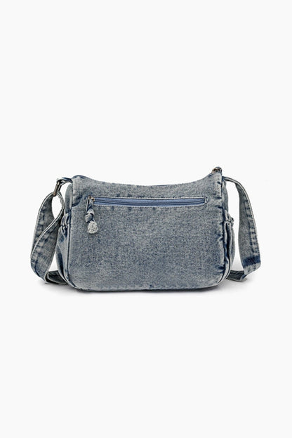 Adjustable Strap Denim Crossbody Bag | Trending Chic NZ