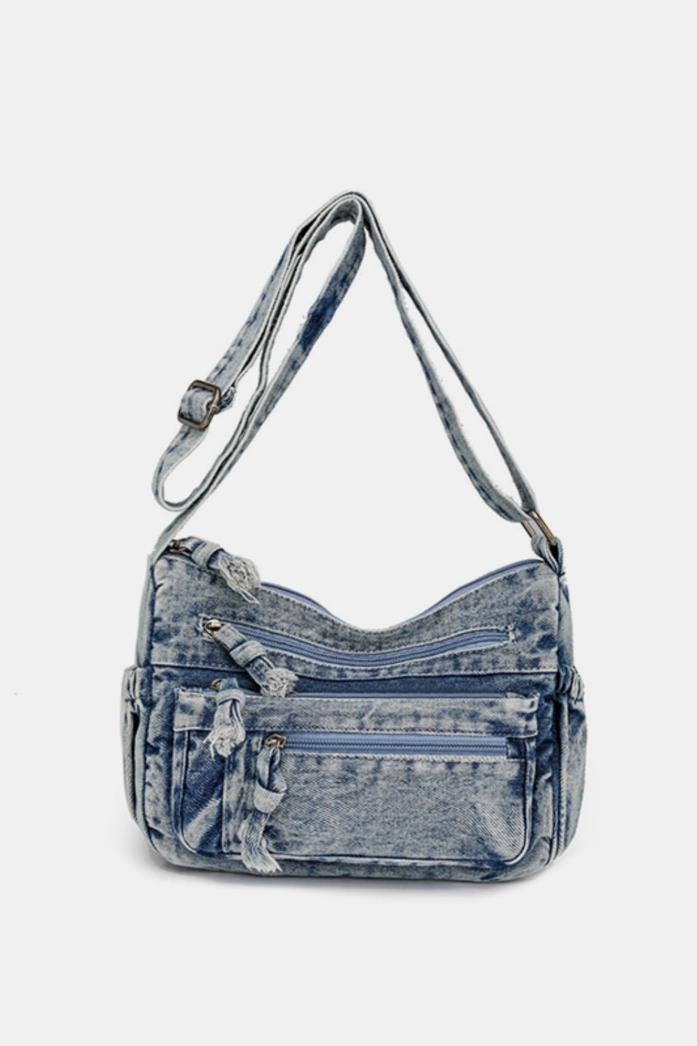 Adjustable Strap Denim Crossbody Bag | Trending Chic NZ