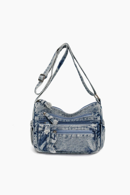 Adjustable Strap Denim Crossbody Bag | Trending Chic NZ