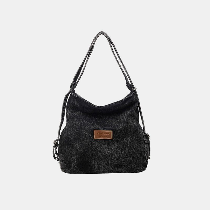 Adjustable Strap Denim Shoulder Bag | Trending Chic NZ