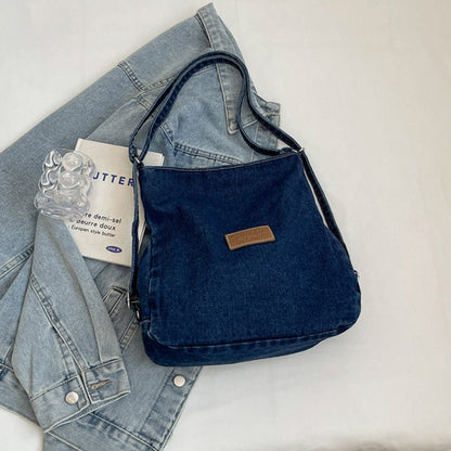 Adjustable Strap Denim Shoulder Bag | Trending Chic NZ