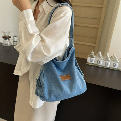 Adjustable Strap Denim Shoulder Bag | Trending Chic NZ