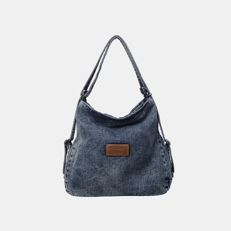 Adjustable Strap Denim Shoulder Bag | Trending Chic NZ