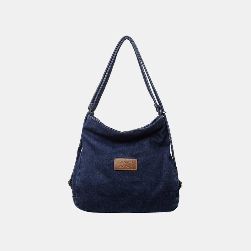 Adjustable Strap Denim Shoulder Bag | Trending Chic NZ