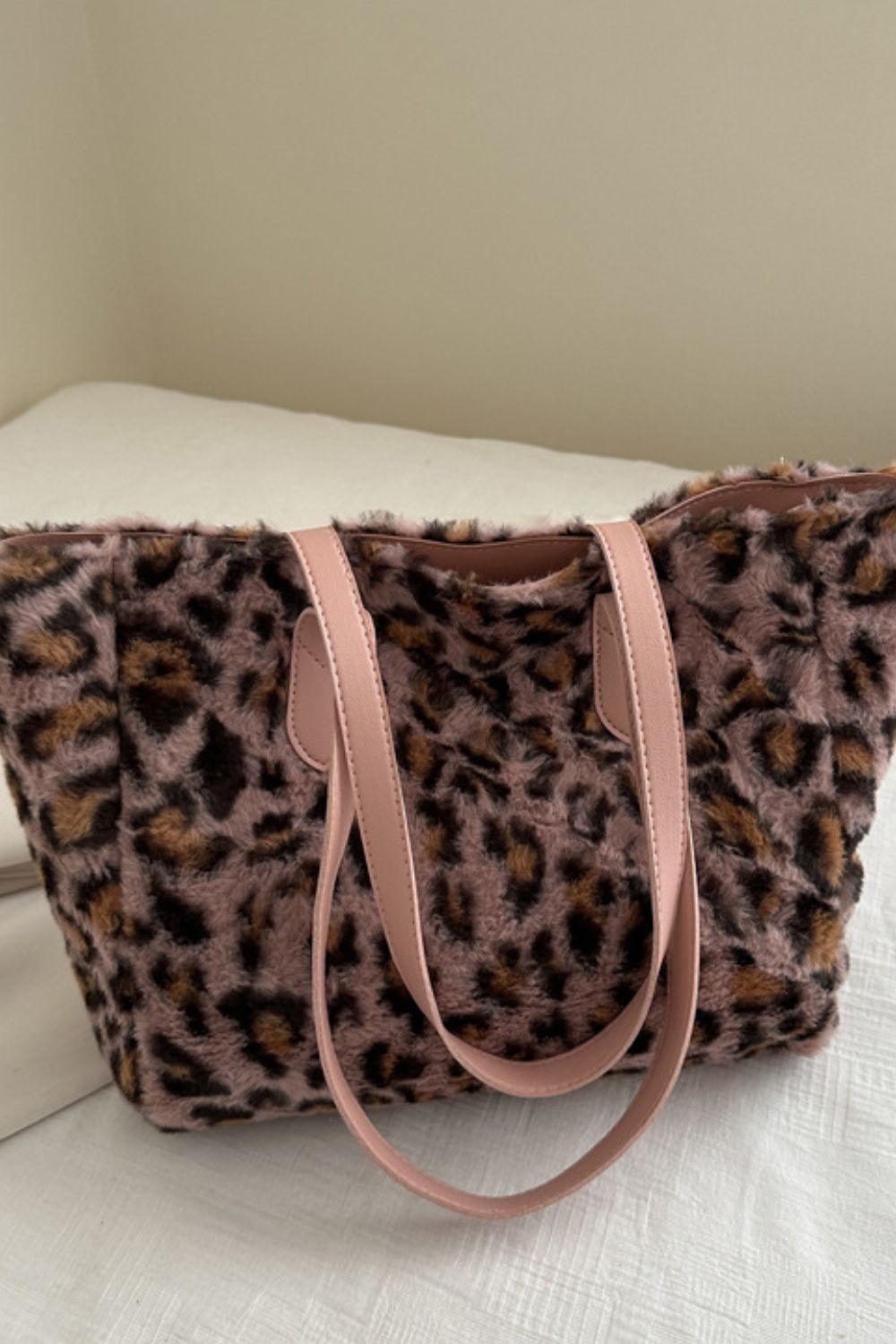 Leopard Fluff Tote Bag