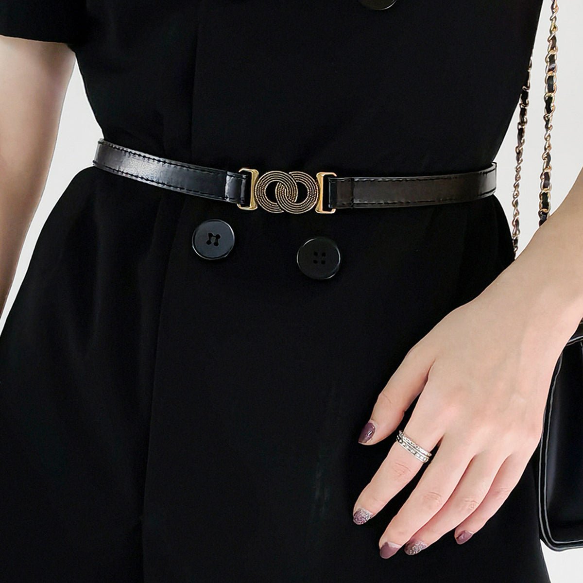 Alloy Buckle PU Belt | Trending Chic NZ