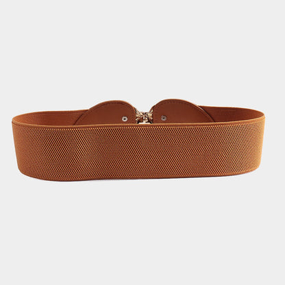 Alloy Leaf Buckle Elastic Belt | Trending Chic NZ