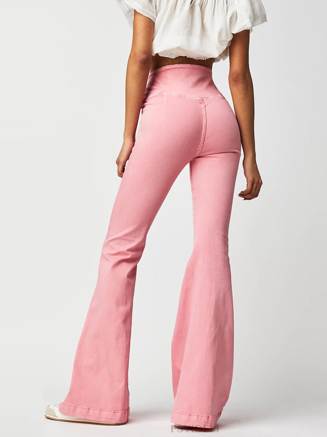 Asymmetric Waist Flare Jeans | Trending Chic NZ