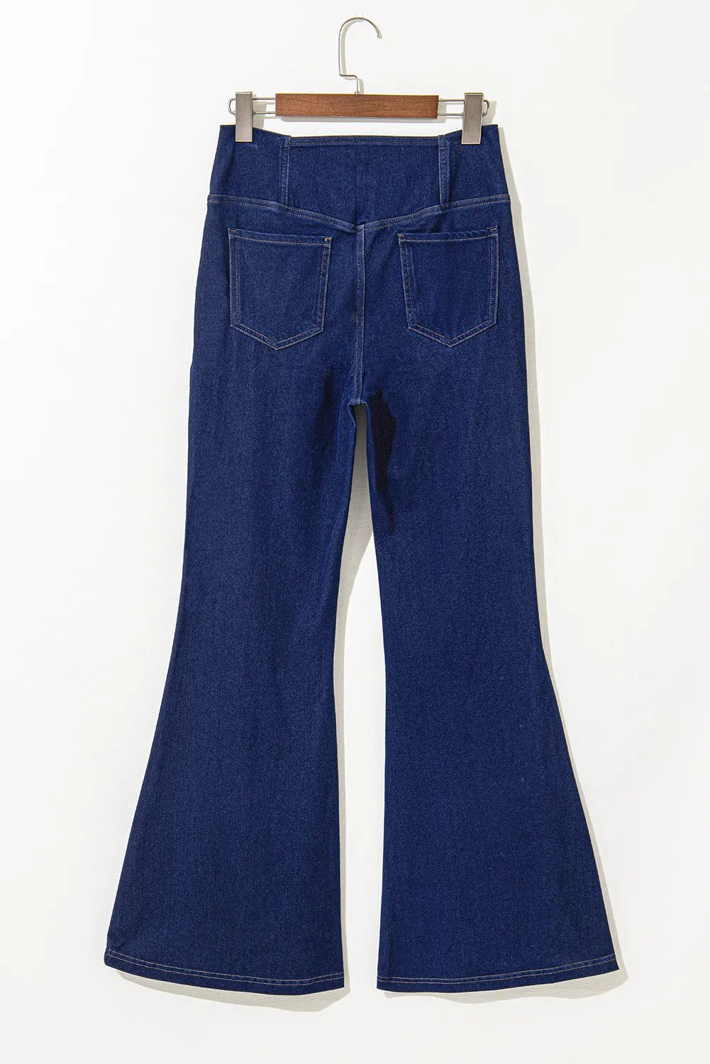 Asymmetric Waist Flare Jeans | Trending Chic NZ