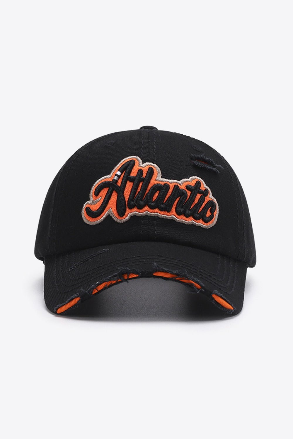 ATLANTIC Graphic Distressed Baseball Cap | Trending Chic NZ