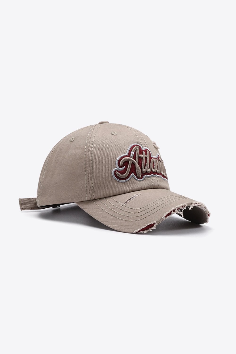 ATLANTIC Graphic Distressed Baseball Cap | Trending Chic NZ