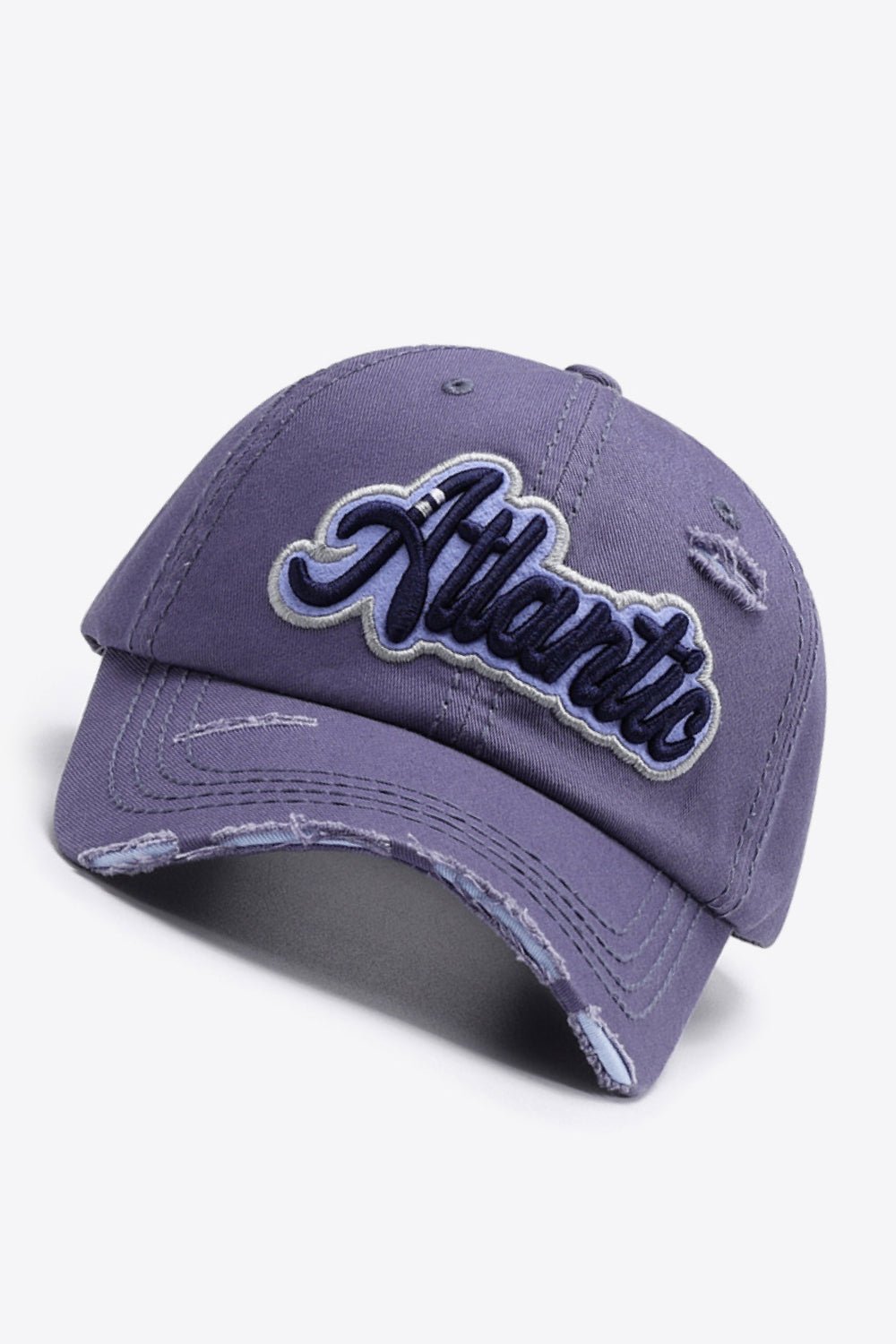 ATLANTIC Graphic Distressed Baseball Cap | Trending Chic NZ