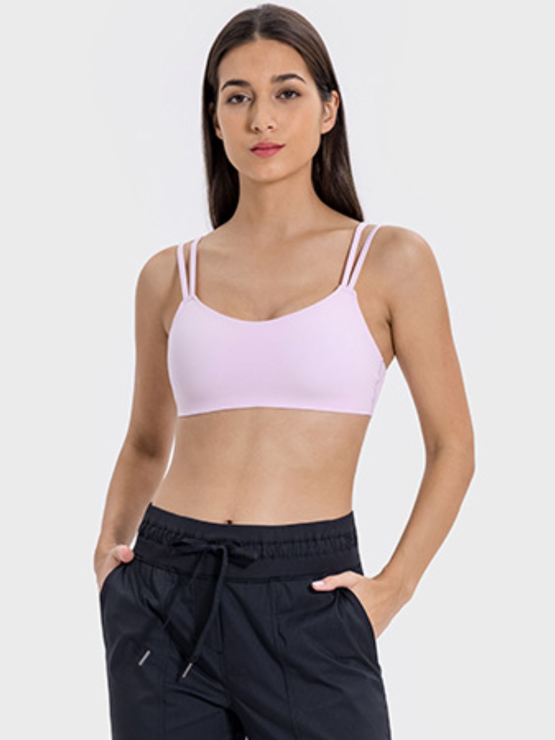 Millennia Scoop Neck Double Strap Active Cami