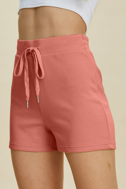 Basic Bae Full Size Air Scuba Drawstring High Waist Shorts | Trending Chic NZ