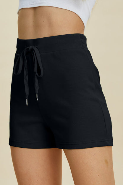 Basic Bae Full Size Air Scuba Drawstring High Waist Shorts | Trending Chic NZ