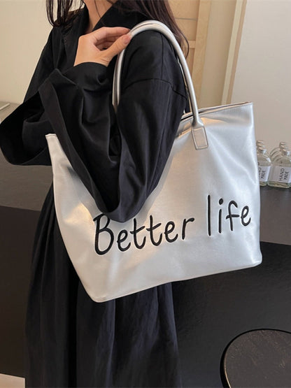 BETTER LIFE PU Leather Tote Bag | Trending Chic NZ