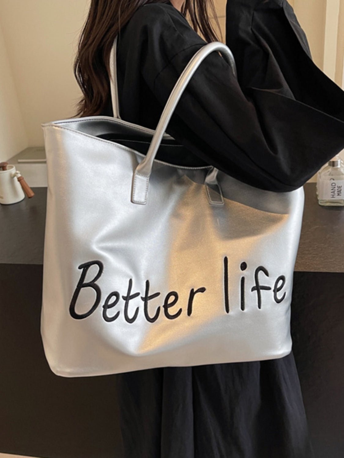 BETTER LIFE PU Leather Tote Bag | Trending Chic NZ