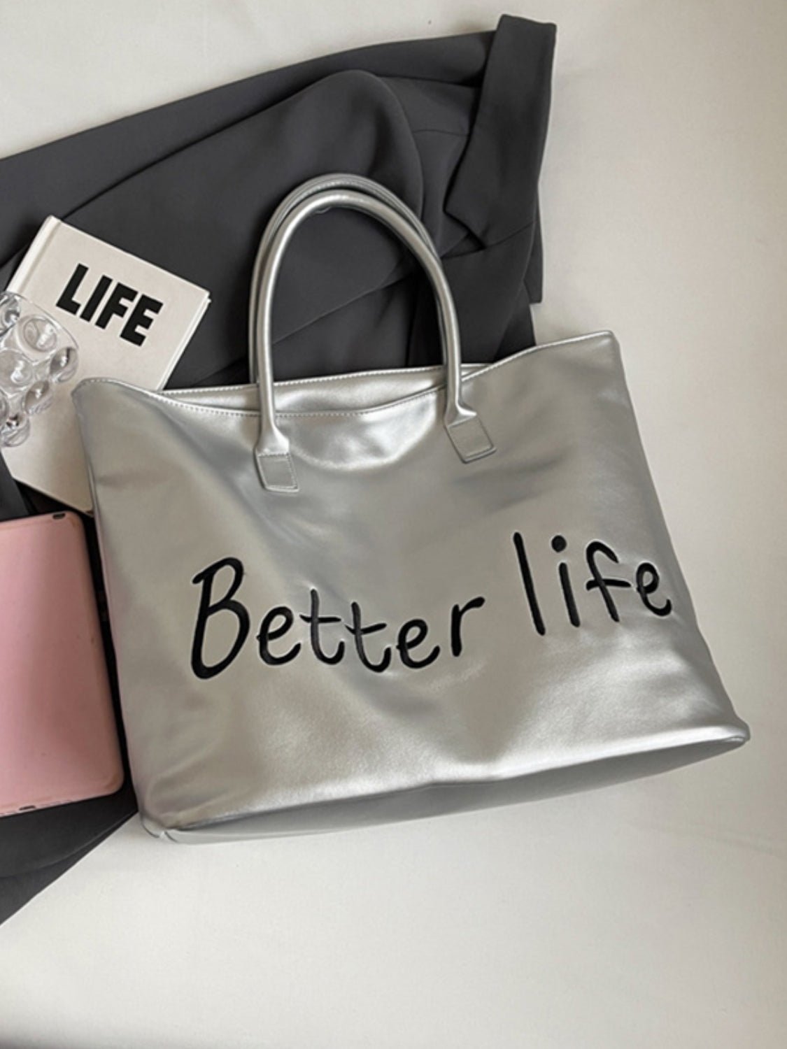 BETTER LIFE PU Leather Tote Bag | Trending Chic NZ