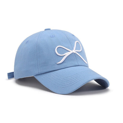 Bow Embroidered Cotton Baseball Cap | Trending Chic NZ