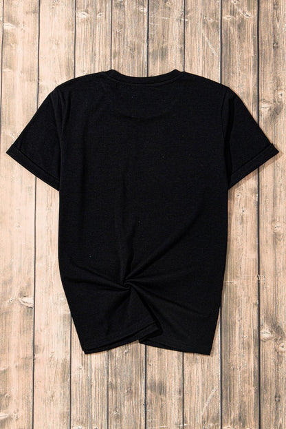 Bow Graphic Round Neck Short Sleeve T-Shirt | Trending Chic NZ